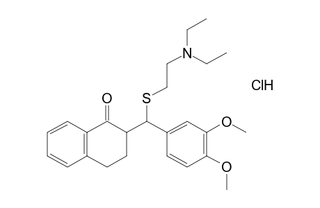2-{α-{[2-(diethylamino)ethyl]thio}veratryl}-3,4-dihydro-1(2H)naphthalenone, hydrochloride