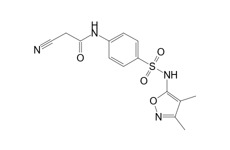 2-Cyano-N-(4-{[(3,4-dimethylisoxazole-5-yl)amino]sulfonyl}phenyl)acetamide