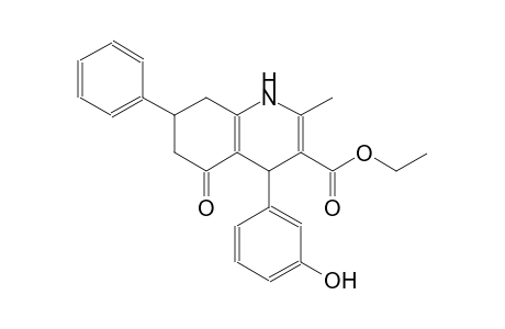 ethyl 4-(3-hydroxyphenyl)-2-methyl-5-oxo-7-phenyl-1,4,5,6,7,8-hexahydro-3-quinolinecarboxylate