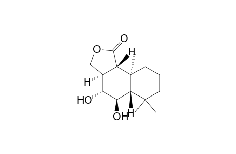 Naphtho[1,2-c]furan-1(3H)-one, decahydro-4,5-dihydroxy-6,6,9a-trimethyl-, [3aR-(3a.alpha.,4.alpha.,5.beta.,5a.beta.,9a.alpha.,9b.beta.)]-