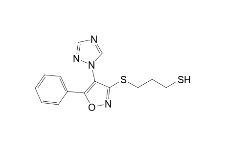 3-[5-phenyl-4-(1,2,4-triazol-1-yl)isoxazol-3-yl]sulfanylpropane-1-thiol