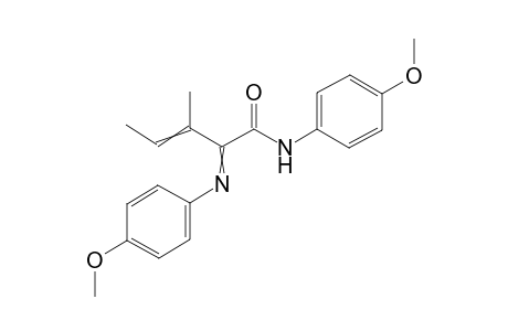 2-[4-Methoxyphenylamino]-3-methyl-penten-3-acid-[4-methoxy-anilide]