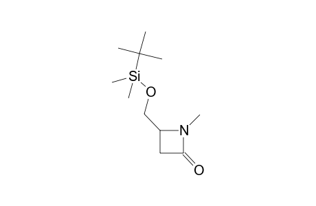 (R,S)-4-[((tert-Butyldimethylsilyl)oxy)methyl]-1-methyl-2-azetidinone