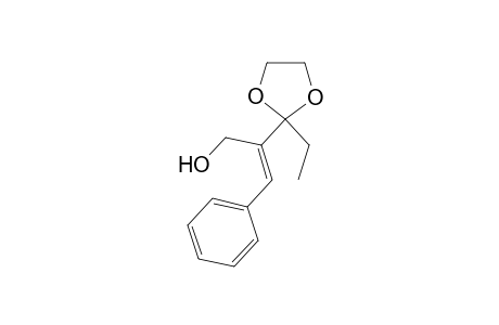 (E)-2-(2'-Ethyl-1',3'-dioxolan-2'-yl)-3-phenyl-2-propen-1-ol