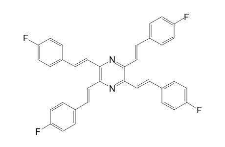2,3,5,6-Tetrakis((E)-4-fluorostyryl)pyrazine