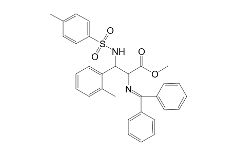 Syn, and anti-Methyl 2-[(diphenylmethylene)amino]-3-(4-methylphenylsulfonamide)-3-(o-methylphenyl)propanoate