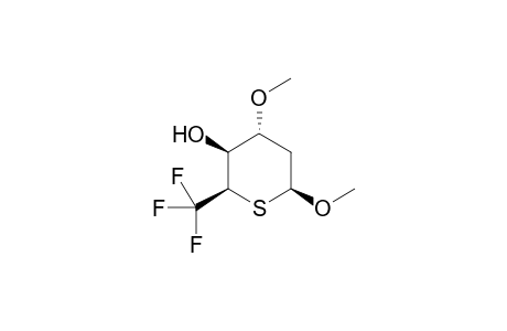 (2RS,3SR,4RS,6SR)-3-Hydroxy-4,6-dimethoxy-2-trifluoromethyltetrahydrothiopyran