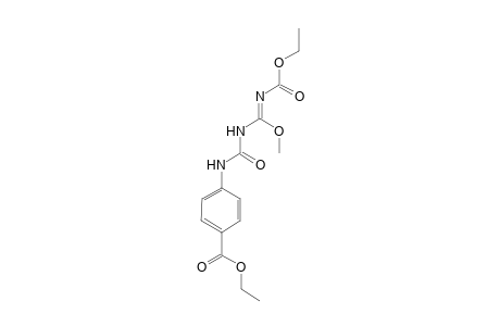 Benzoic acid, 4-[[[[[(ethoxycarbonyl)imino]methoxymethyl]amino]carbonyl]amino]-, ethyl ester