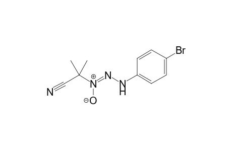 2-[(1Z)-3-(4-bromophenyl)-1-oxido-1-triazenyl]-2-methylpropanenitrile