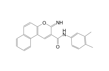 3H-naphtho[2,1-b]pyran-2-carboxamide, N-(3,4-dimethylphenyl)-3-imino-