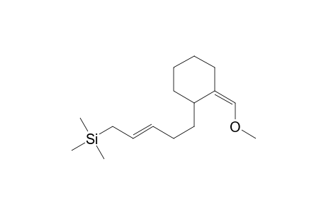 1-(Methoxy-(E,Z)-methylidene)-2-(-5-(trimethylsilyl)-(E,Z)-3-pentenyl)cyclohexane