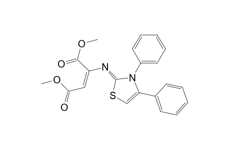 3,4-Diphenyl-2-[[1,2-bis(methoxycarbonyl)vinyl]imino]-4-thiazoline