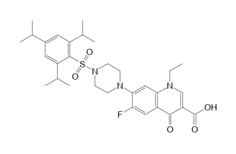 1-Ethyl-6-fluoro-4-oxo-7-(4-((2,4,6-tri-isopropylphenyl)sulfonyl)piperazin-1-yl)-1,4-dihydroquinoline-3-carboxylic acid