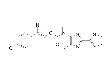 p-chloro-O-{[4-methyl-2-(2-thienyl)-5-thiazolyl]carbamoyl}benzamidoxime
