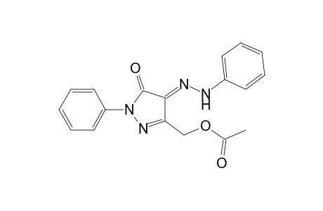 1H-Pyrazole-4,5-dione, 3-[(acetyloxy)methyl]-1-phenyl-, 4-(phenylhydrazone)