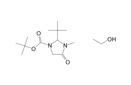 2-tert-BUTYL-5-(2-HYDROXYETHYL)-3-METHYL-4-OXOIMIDAZOLIDINE-1-CARBOXYLIC ACID, tert-BUTYL ESTER