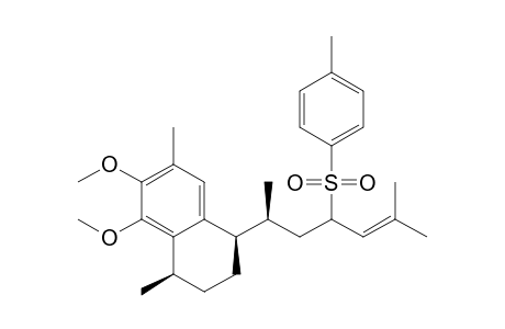 (1R,4R)-1-[(1S)-1,5-dimethyl-3-(p-tolylsulfonyl)hex-4-enyl]-5,6-dimethoxy-4,7-dimethyl-tetralin