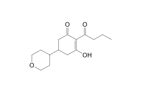 2-Cyclohexen-1-one, 3-hydroxy-2-(1-oxobutyl)-5-(tetrahydro-2H-pyran-4-yl)-