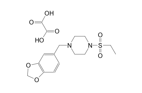 1-(benzo[d][1,3]dioxol-5-ylmethyl)-4-(ethylsulfonyl)piperazine oxalate
