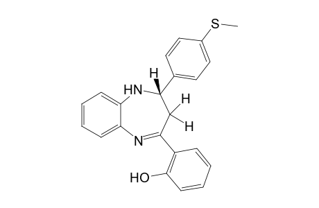 (S)-4-(2-Hydroxyphenyl)-2-(4-methylthiophenyl)-2,3-dihydro-1,5-benzodiazepine