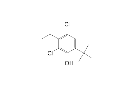 Phenol, 2,4-dichloro-6-(1,1-dimethylethyl)-3-ethyl-