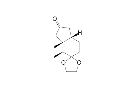 (1.beta.,2.beta.,6.beta.)-3,3-(Ethylenedioxy)-1,2-dimethylbicyclo[4.3.0]nonan-8-one