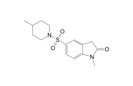 1-Methyl-5-(4-methylpiperidin-1-yl)sulfonyl-3H-indol-2-one