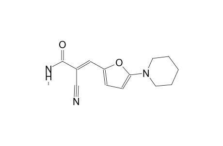 (2E)-2-cyano-N-methyl-3-[5-(1-piperidinyl)-2-furyl]-2-propenamide