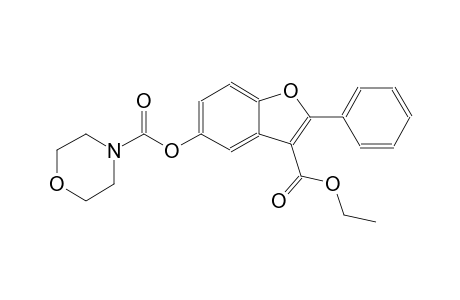 3-(ethoxycarbonyl)-2-phenyl-1-benzofuran-5-yl 4-morpholinecarboxylate