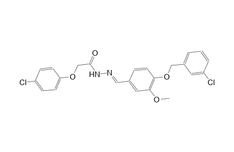 N'-((E)-{4-[(3-chlorobenzyl)oxy]-3-methoxyphenyl}methylidene)-2-(4-chlorophenoxy)acetohydrazide