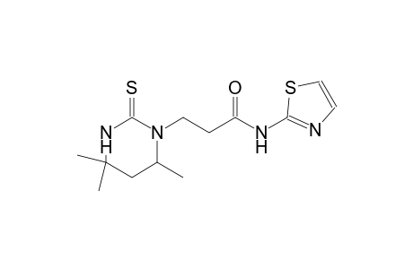 1-pyrimidinepropanamide, hexahydro-4,4,6-trimethyl-N-(2-thiazolyl)-2-thioxo-