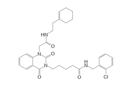 N-(2-chlorobenzyl)-5-(1-(2-{[2-(1-cyclohexen-1-yl)ethyl]amino}-2-oxoethyl)-2,4-dioxo-1,4-dihydro-3(2H)-quinazolinyl)pentanamide