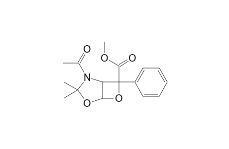 methyl 2-acetyl-3,3-dimethyl-7-phenyl-4,6-dioxa-2-azabicyclo[3.2.0]heptane-7-carboxylate