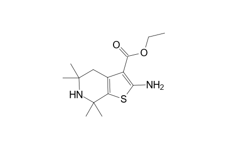 Ethyl 2-Amino-5,5,7,7-tetramethyl-4,5,6,7-tetrahydro-thieno[2,3-c]pyridine-3-carboxylate