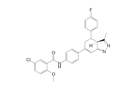 N(1)-{4'-[3"-Methyl-4"-(p-fluorophenyl)-4",5"-dihydro-4"-p(3aH)-6"-indazolyl]phenyl]-5-chloro-2-methoxybenzamide