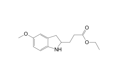 Ethyl 3-(5-methoxyindolin-2-yl)propanoate