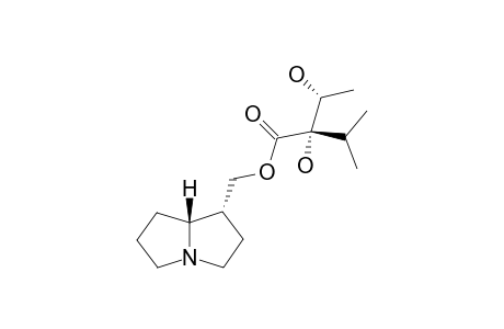 LINDELOFINE;(2S,3R)-[(1R,7AR)-HEXAHYDRO-1H-PYRROLIZIN-1-YL]-METHYL-2,3-DIHYDROXY-2-ISOPROPYLBUTANOATE