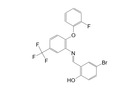 4-Bromo-2-({[2-(2-fluorophenoxy)-5-(trifluoromethyl)phenyl]imino}methyl)phenol