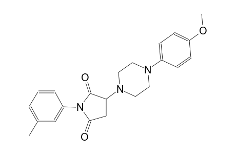 3-[4-(4-methoxyphenyl)-1-piperazinyl]-1-(3-methylphenyl)-2,5-pyrrolidinedione
