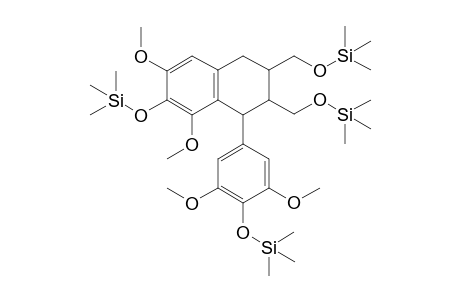 [4-[6,8-dimethoxy-7-trimethylsilyloxy-2,3-bis(trimethylsilyloxymethyl)tetralin-1-yl]-2,6-dimethoxy-phenoxy]-trimethyl-silane