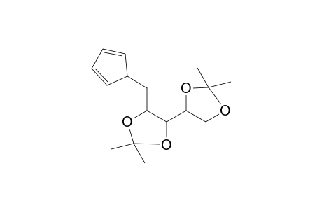 1-C-(Cyclopenta-1',3' /1',4'-dienyl)-1-deoxy-2,3 : 4,5-di-O-isopropylidene-D-ribitol