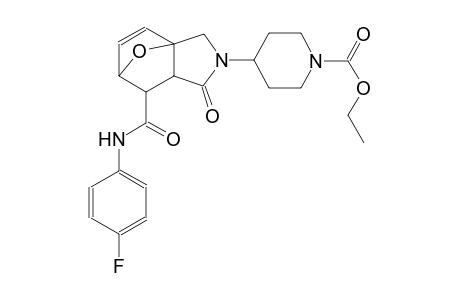 ethyl 4-{6-[2-(4-fluorophenyl)acetyl]-4-oxo-10-oxa-3-azatricyclo[5.2.1.0(1,5)]dec-8-en-3-yl}piperidine-1-carboxylate