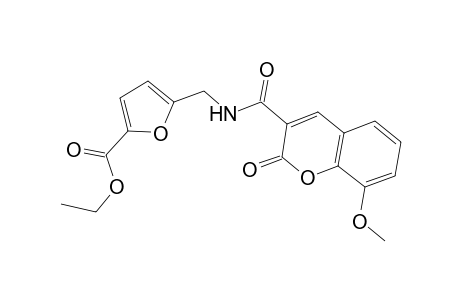 5-[[(2-keto-8-methoxy-chromene-3-carbonyl)amino]methyl]furan-2-carboxylic acid ethyl ester