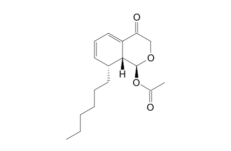 (1S,8R,8aR) 8-hexyl-4-oxo-3,4,8,8a-tetrahydro-1H-isochromen-1-yl acetate