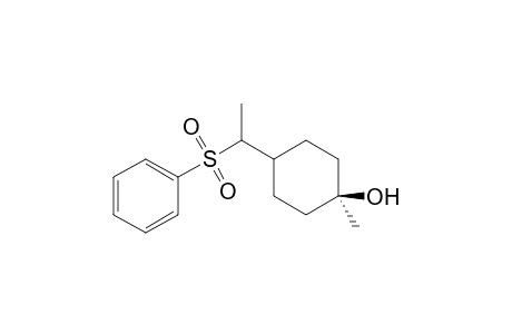 cis-1-Methyl-4-[(1-phenylsulfonyl)ethyl]cyclohexan-1-ol