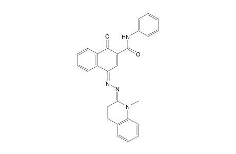 1,4-DIHYDRO-1,4-DIOXO-2-NAPHTHANILIDE, 4-AZINE WITH 3,4-DIHYDRO-1-METHYLCARBOSTYRIL