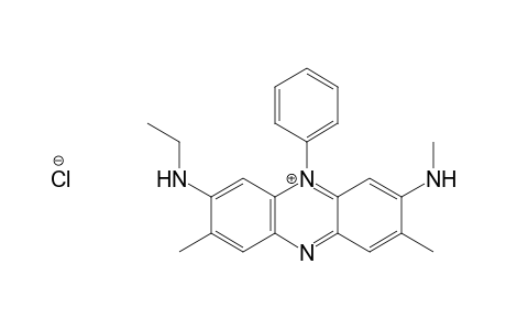 Phenazinium, 3-(ethylamino)-2,8-dimethyl-7-(methylamino)-5-phenyl-, chloride