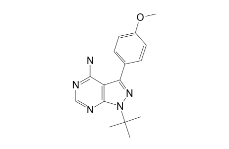 4-AMINO-1-TERT.-BUTYL-3-(PARA-METHOXYPHENYL)-PYRAZOLO-[3,4-D]-PYRIMIDINE