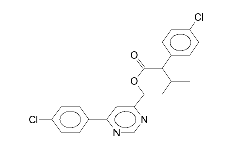 6-(4-chlorophenyl)pyrimidin-4-ylmethyl 2-(4-chlorophenyl)-3-methylbutanoate