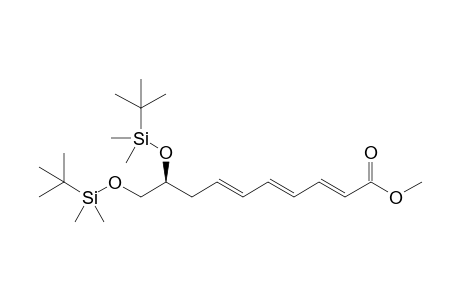 Methyl (2E,4E,6E,9S)-9,10-Di[[1-(tert-butyl)-1,1-dimethylsilyl]oxy]-2,4,6-decatrienoate
